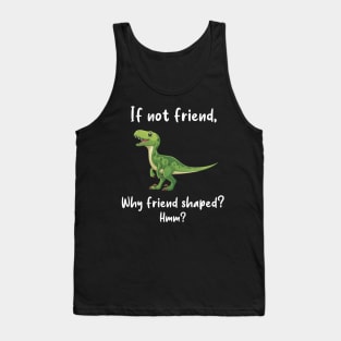 Velociraptor Friend Shaped Tank Top